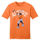 José Altuve Cartoon Batting Stance MLBPA Tee